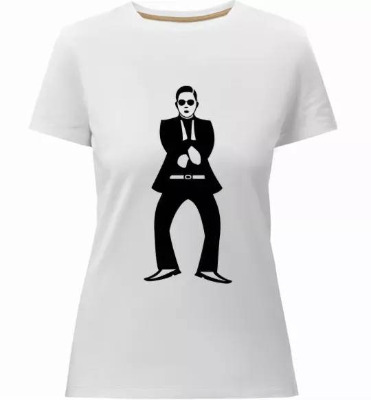 Женская премиум футболка GANGNAM Белый фото