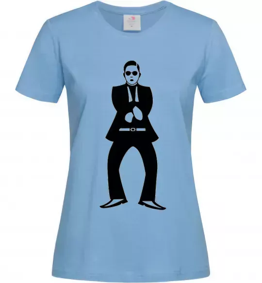 Жіноча футболка GANGNAM Блакитний фото