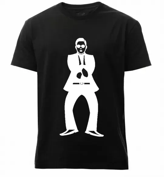 Чоловіча преміум футболка GANGNAM Чорний фото