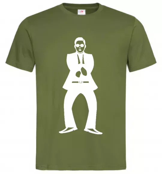 Мужская футболка GANGNAM Оливковый фото
