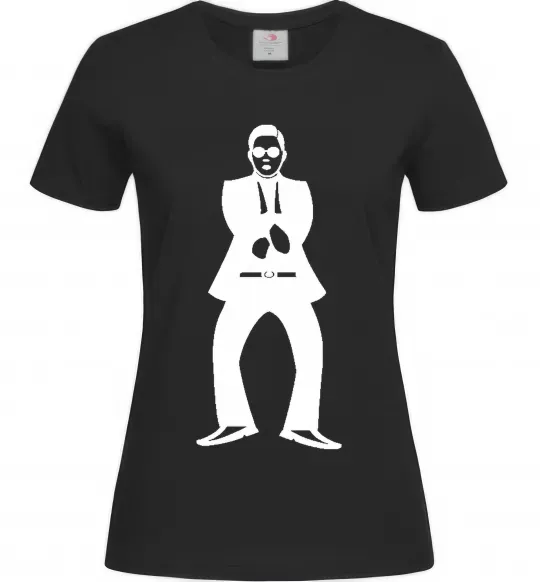 Жіноча футболка GANGNAM Чорний фото