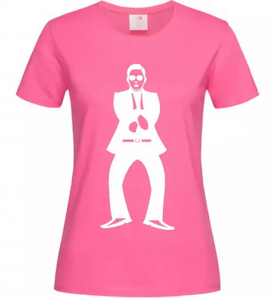Жіноча футболка GANGNAM Яскраво-рожевий фото