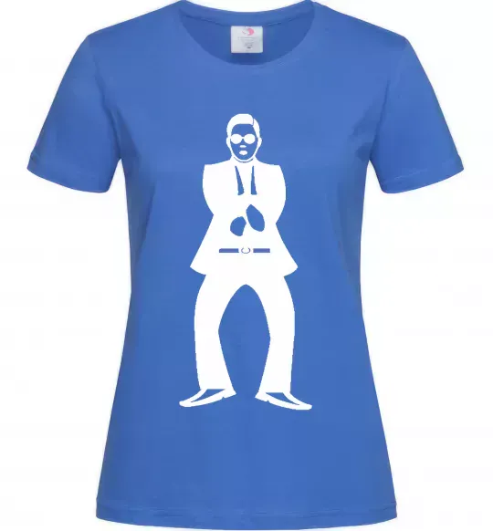 Жіноча футболка GANGNAM Яскраво-синій фото