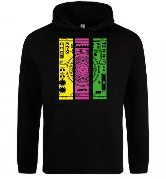 Женская толстовка (худи) DJ TABLE Черный фото