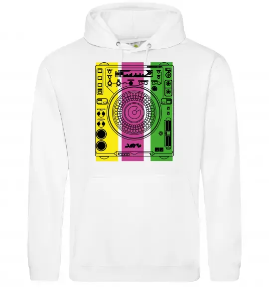 Женская толстовка (худи) DJ TABLE Белый фото