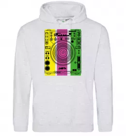 Женская толстовка (худи) DJ навушники Черный фото