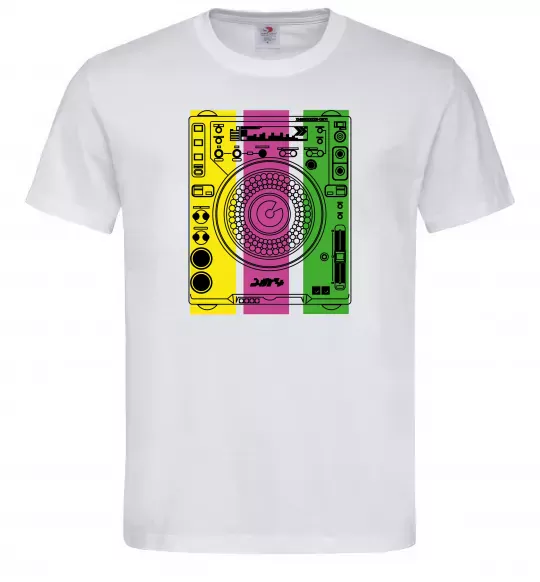 Мужская футболка DJ TABLE Белый фото