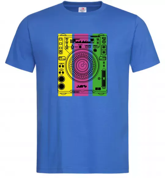 Мужская футболка DJ TABLE Ярко-синий фото