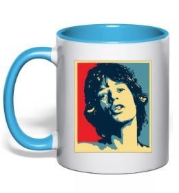 Чашка с цветной ручкой MICK JAGGER