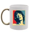 Чашка з кольоровою ручкою MICK JAGGER Золото фото