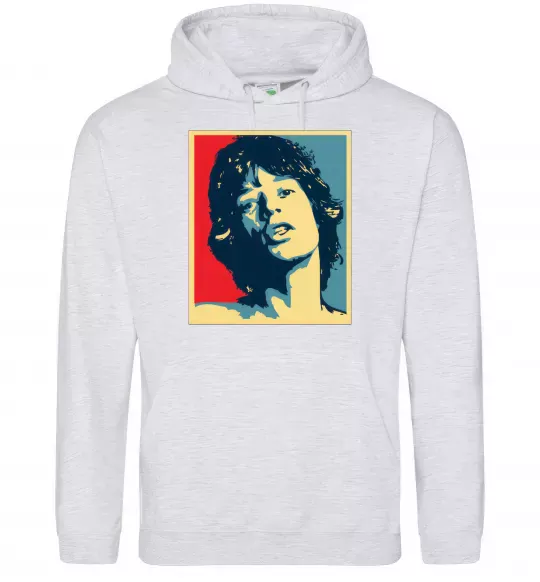 Жіноча толстовка (худі) MICK JAGGER Сірий меланж фото