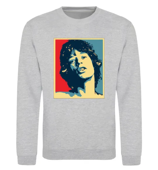 Світшот MICK JAGGER Сірий меланж фото