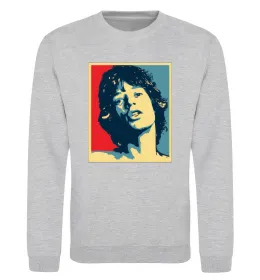 Світшот MICK JAGGER Сірий меланж фото