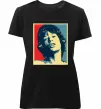 Женская премиум футболка MICK JAGGER Черный фото