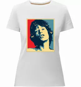 Женская премиум футболка The Rolling Stones Черный фото