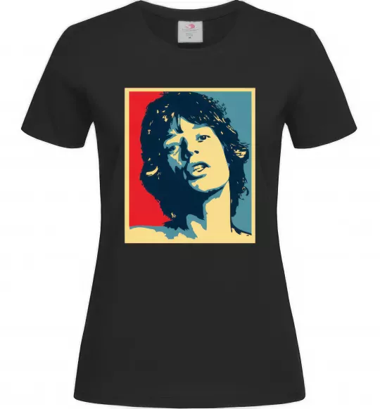 Женская футболка MICK JAGGER Черный фото
