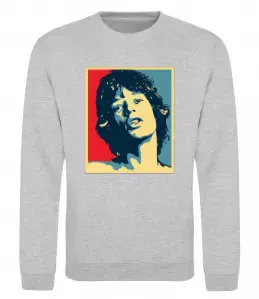 Свитшот MICK JAGGER Серый меланж фото