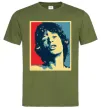 Мужская футболка MICK JAGGER Оливковый Мужская футболка MICK JAGGER Оливковый фото