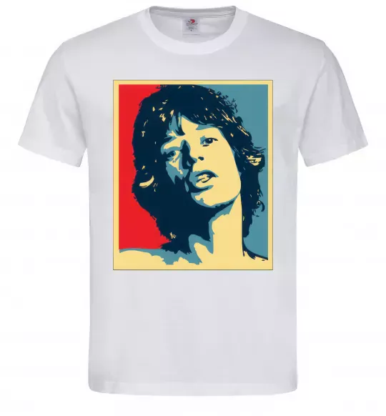 Мужская футболка MICK JAGGER Белый фото