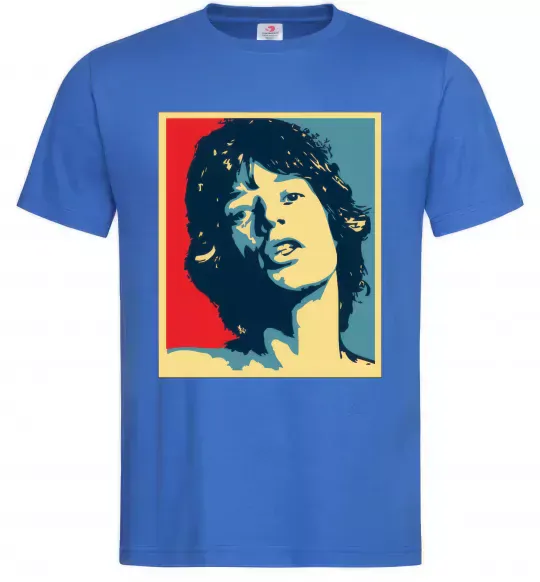 Мужская футболка MICK JAGGER Ярко-синий фото