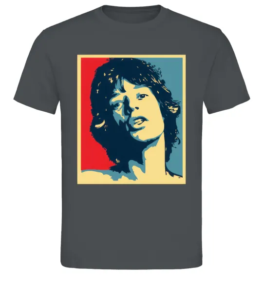Мужская футболка MICK JAGGER Графит фото