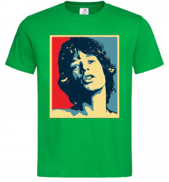 Мужская футболка MICK JAGGER Зеленый фото