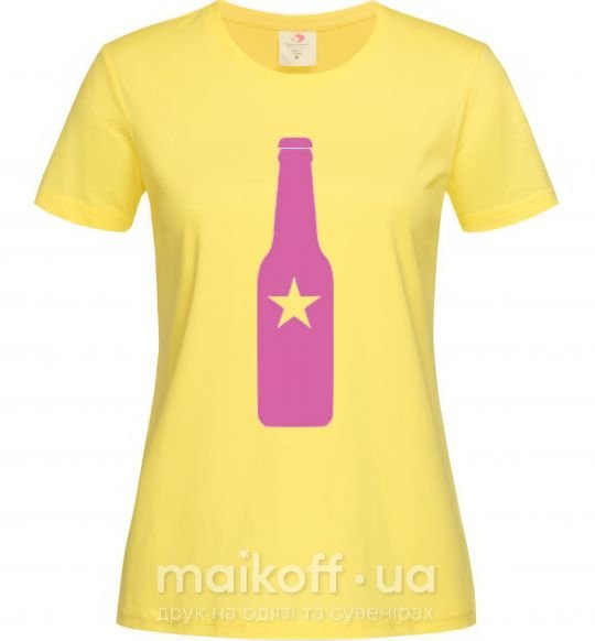 Жіноча футболка BOTTLE Лимонний фото