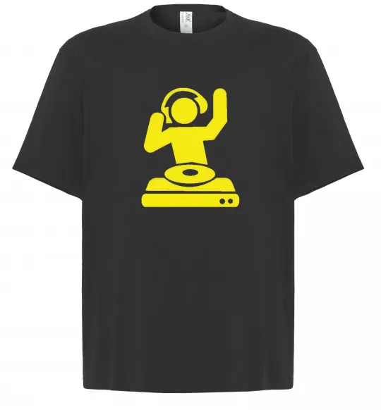 Футболка Оверсайз DJ PLAYING Чорний фото