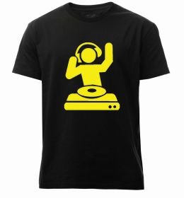 Мужская премиум футболка DJ PLAYING