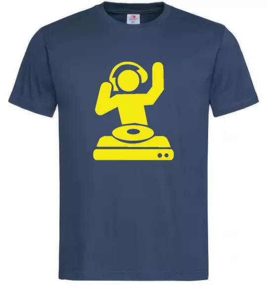 Мужская футболка DJ PLAYING Темно-синий фото