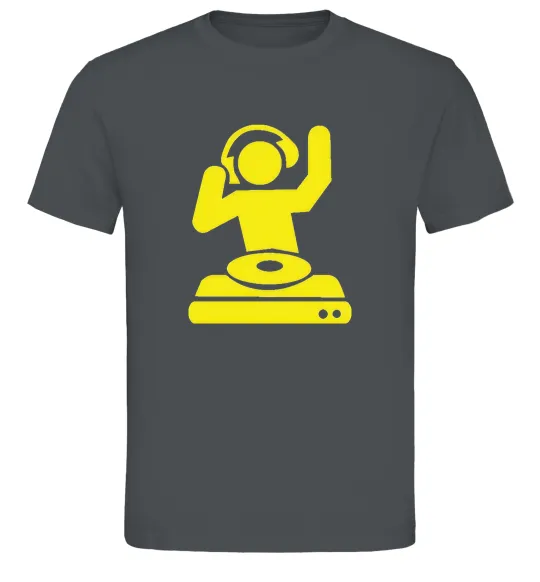 Мужская футболка DJ PLAYING Графит фото