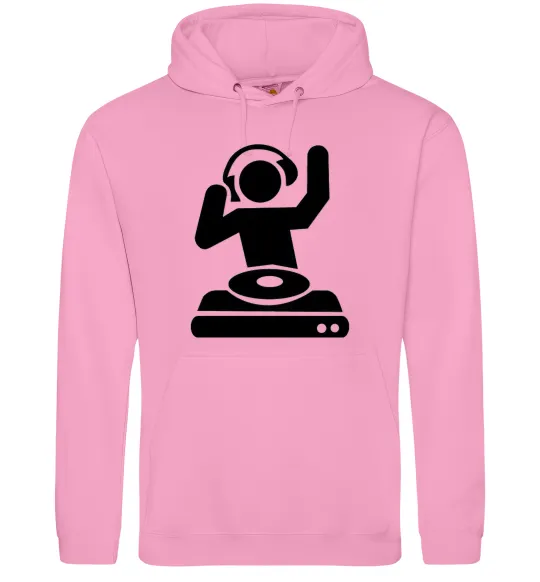 Мужская толстовка (худи) DJ PLAYING Розовый фото