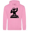 Женская толстовка (худи) DJ PLAYING Розовый фото