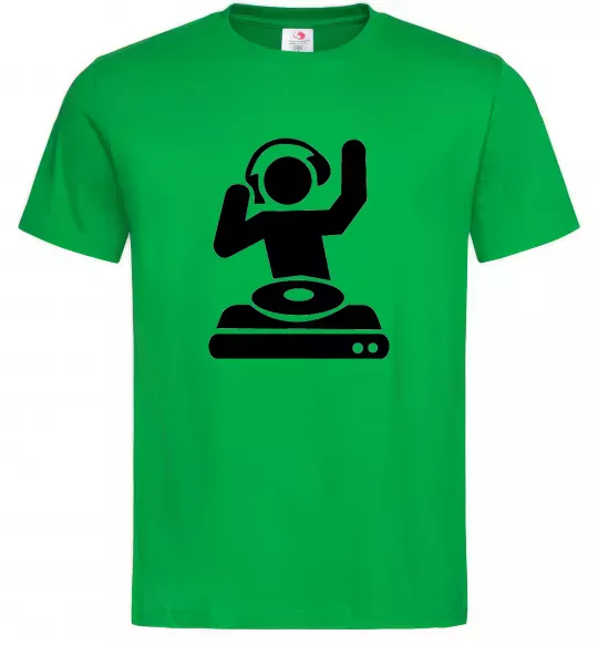 Мужская футболка DJ PLAYING Зеленый фото