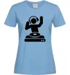 Жіноча футболка DJ PLAYING Блакитний Жіноча футболка DJ PLAYING Блакитний фото