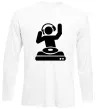 Лонгслив DJ PLAYING Белый Лонгслив DJ PLAYING Белый фото