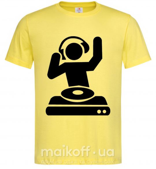 Чоловіча футболка DJ PLAYING Лимонний фото