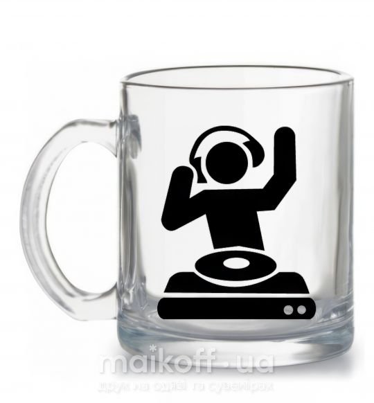 Чашка скляна DJ PLAYING Прозорий фото