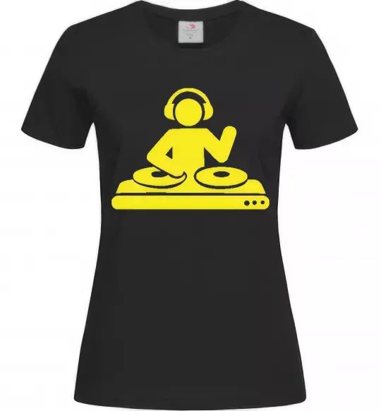 Женская футболка DJ ACID Черный фото