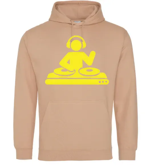 Женская толстовка (худи) DJ ACID Песочный фото