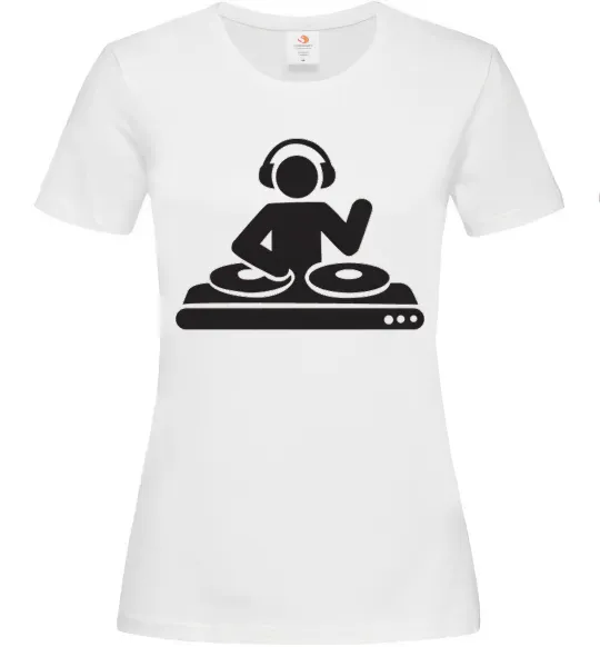 Женская футболка DJ ACID Белый фото