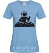 Женская футболка DJ ACID Голубой фото