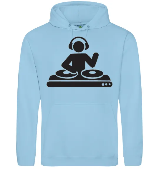Мужская толстовка (худи) DJ ACID Голубой фото