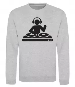 Свитшот Relax the DJ is here Белый фото