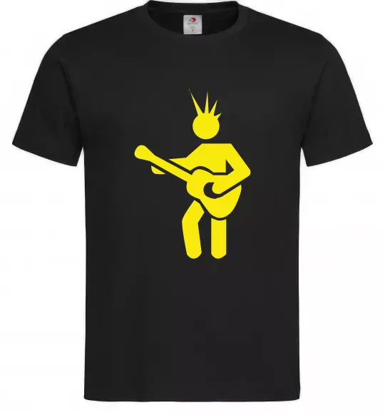 Чоловіча футболка GUITAR-MAN Чорний фото