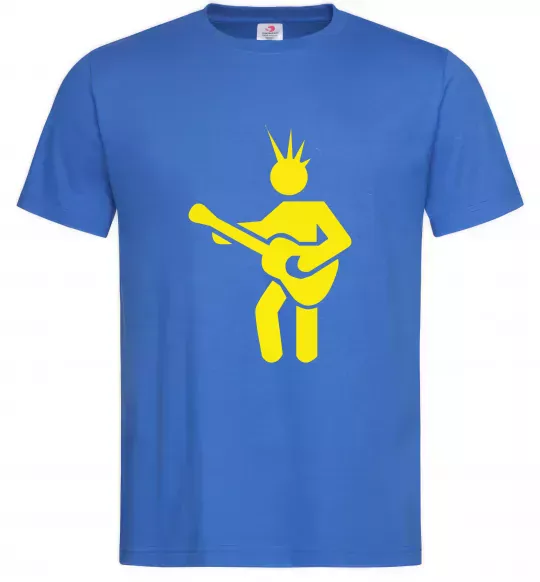Чоловіча футболка GUITAR-MAN Яскраво-синій фото