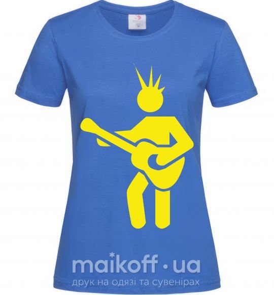 Жіноча футболка GUITAR-MAN Яскраво-синій фото