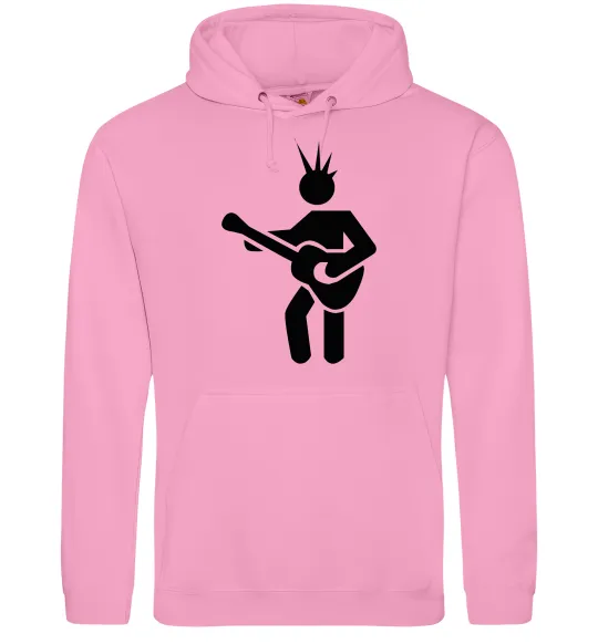 Мужская толстовка (худи) GUITAR-MAN Розовый фото