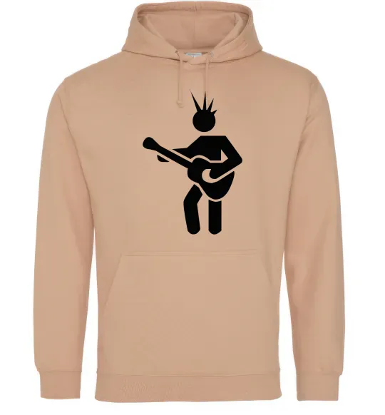 Чоловіча толстовка (худі) GUITAR-MAN Пісочний фото