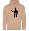 Чоловіча толстовка (худі) GUITAR-MAN Пісочний фото